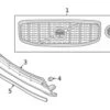 Genuine Volvo 31455780 Grille - Volvo -Brembo Shop VO 31455780