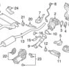 Genuine Volvo 31460450 Catalytic Converter Gasket; Rear - Volvo