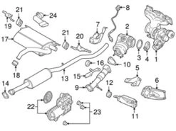 Genuine Volvo 31460450 Catalytic Converter Gasket; Rear - Volvo