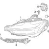 Genuine Volvo 31656561 Headlight Assembly; Right - Volvo