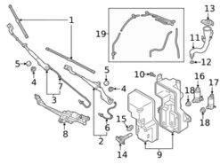 Genuine Volvo 31662390 Wiper Blade Assembly; Front - Volvo