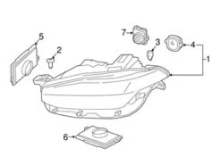 Genuine Volvo 31677036 Headlight Assembly; Left - Volvo | 31446885