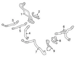 Genuine Volvo 31686002 Water Pump Bracket - Volvo | 31368265