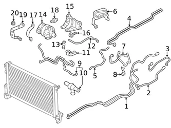 Genuine Volvo 32222252 Water Pump; Rear - Volvo 3 Genuine Volvo 32222252 Water Pump; Rear - Volvo