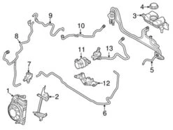 Genuine Volvo 32222255 Water Pump; Front - Volvo