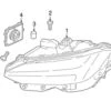 Genuine Volvo 32262017 Headlight Assembly; Left - Volvo | 31656807