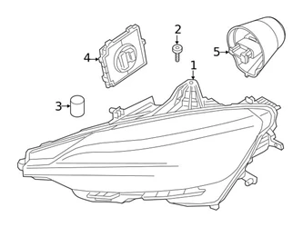 Genuine Volvo 32314182 Headlight Assembly; Left - Volvo | 31656891 31698109 32273063 32314176 3 Genuine Volvo 32314182 Headlight Assembly; Left - Volvo | 31656891 31698109 32273063 32314176