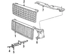 Genuine Volvo 3528745 Grille - Volvo