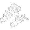 Genuine Volvo 36000214 Exhaust Manifold With Integrated Catalytic Converter; Left - Volvo -Brembo Shop VO 36000214