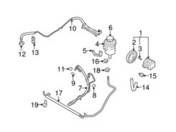 Genuine Volvo 36002257 Power Steering Pump - Volvo