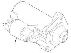 Genuine Volvo 36003222 Starter - Volvo | 36002496