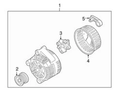 Genuine Volvo 36012358 Alternator - Volvo | 36050263