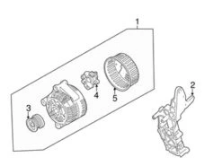 Genuine Volvo 36050262 Alternator - Volvo