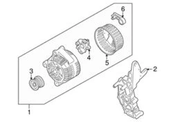 Genuine Volvo 36050267 Alternator - Volvo