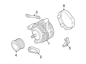 Genuine Volvo 36050282 Alternator - Volvo 3 Genuine Volvo 36050282 Alternator - Volvo