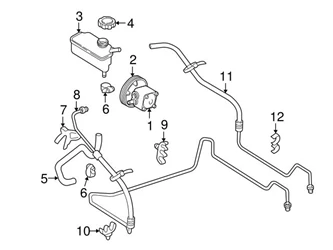 Genuine Volvo 36050558 Power Steering Pump - Volvo | 36002540 3 Genuine Volvo 36050558 Power Steering Pump - Volvo | 36002540