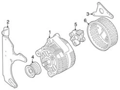 Genuine Volvo 5003996 Alternator - Volvo