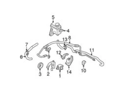 Genuine Volvo 8251733 Power Steering Pump - Volvo