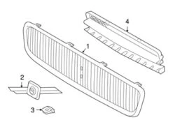 Genuine Volvo 8620343 Grille - Volvo
