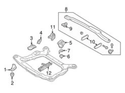Genuine Volvo 8634894 Engine Mount; Rear - Volvo