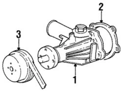 Genuine Volvo 8694628 Water Pump - Volvo
