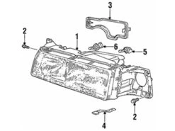 Genuine Volvo 9126611 Headlight Assembly; Right - Volvo