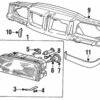 Genuine Volvo 9159413 Headlight Assembly; Right - Volvo