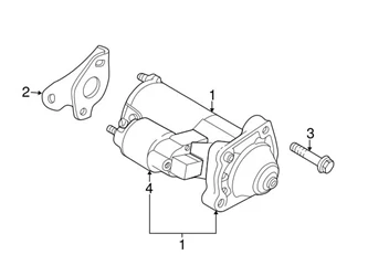 Genuine Volvo 9168267 Starter - Volvo 3 Genuine Volvo 9168267 Starter - Volvo
