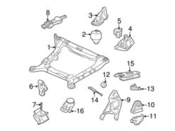 Genuine Volvo 9179047 Engine Mount; Rear - Volvo