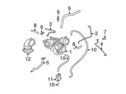 Genuine Volvo 9185839 Turbocharger Coolant Line - Volvo