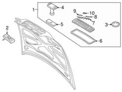 Genuine Volvo 9190777 Grille - Volvo
