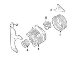 Genuine Volvo 9442827 Alternator - Volvo