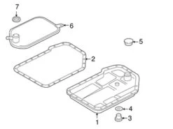 Genuine VW/Audi 01J301517B Auto Trans Filter - Audi | AU01J301517B