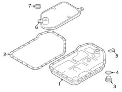 Genuine VW/Audi 01L325429C Auto Trans Filter - VW | VW01L325429C