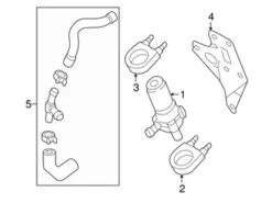 Genuine VW/Audi 022121079 Water Pump Bracket - Audi, VW | VW022121079