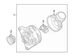 Genuine VW/Audi 028903031AX Alternator - VW | VW028903031AX