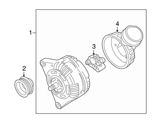 Genuine VW/Audi 028903031AX Alternator - VW | VW028903031AX 3 Genuine VW/Audi 028903031AX Alternator - VW | VW028903031AX