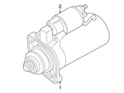 Genuine VW/Audi 02A911024GX Starter - VW | VW02A911024GX