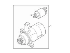 Genuine VW/Audi 02E911023L Starter - Audi, VW | 02E911023H VW02E911023L