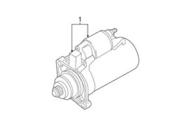 Genuine VW/Audi 02E911024AX Starter - Audi, VW | VW02E911024AX