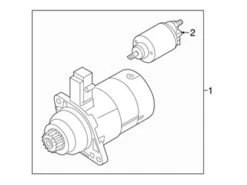Genuine VW/Audi 02M911021HX Starter - VW | VW02M911021HX