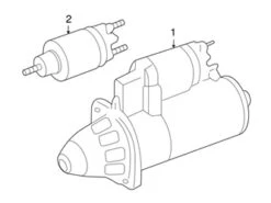 Genuine VW/Audi 02M911023G Starter - Audi, VW | 02M911023M VW02M911023G