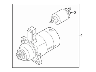 Genuine VW/Audi 02M911024MX Starter - VW | VW02M911024MX 3 Genuine VW/Audi 02M911024MX Starter - VW | VW02M911024MX