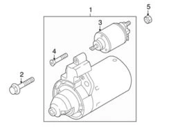 Genuine VW/Audi 02Z911023LX Starter - Audi | AU02Z911023LX