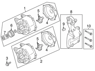 Genuine VW/Audi 03L903023FX Alternator - VW | VW03L903023FX 3 Genuine VW/Audi 03L903023FX Alternator - VW | VW03L903023FX