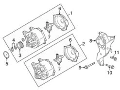 Genuine VW/Audi 03L903803D Voltage Regulator - Audi, VW | 06E903803G VW03L903803D