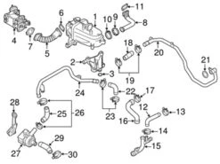 Genuine VW/Audi 059121050P Coolant Pipe - Audi, VW | 059121050Q VW059121050P