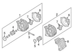 Genuine VW/Audi 059903018QX Alternator - Audi | 059903018RX AU059903018QX