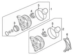 Genuine VW/Audi 059903803P Voltage Regulator - Audi | AU059903803P