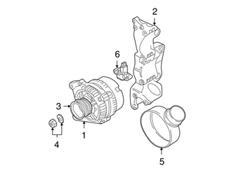 Genuine VW/Audi 06A903026AX Alternator - VW | 030903023JX 06B903018HX VW06A903026AX 3 Genuine VW/Audi 06A903026AX Alternator - VW | 030903023JX 06B903018HX VW06A903026AX